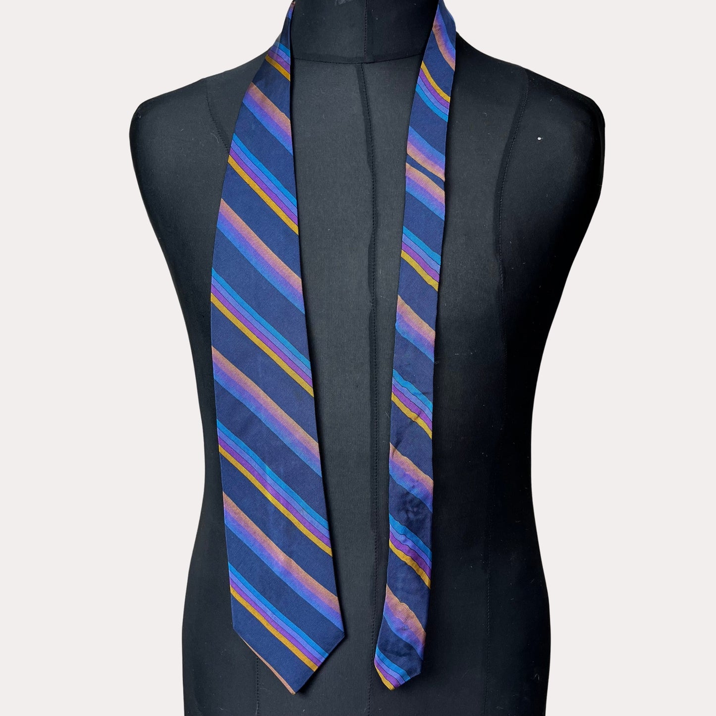 Striped 9.5 cm necktie