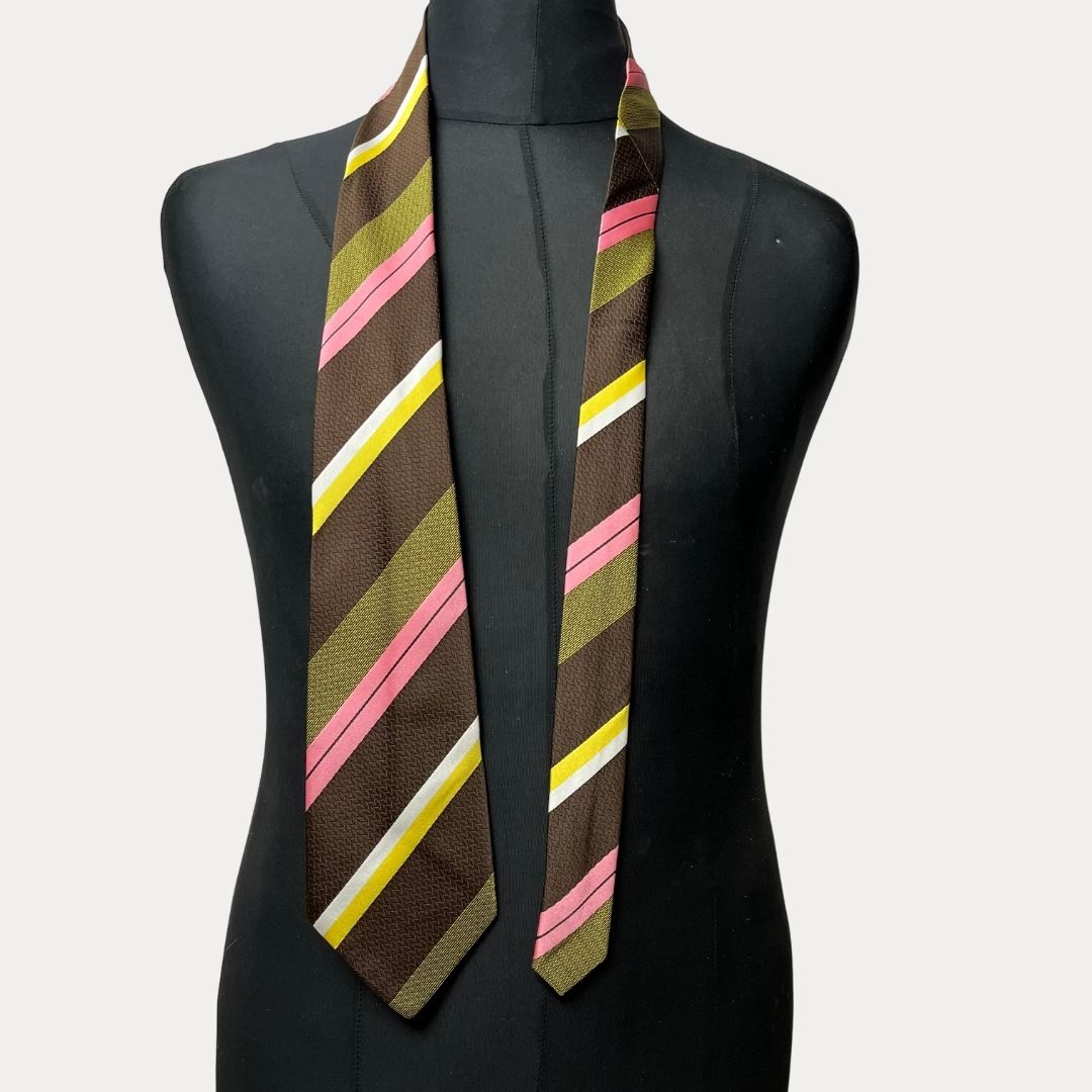 Striped necktie