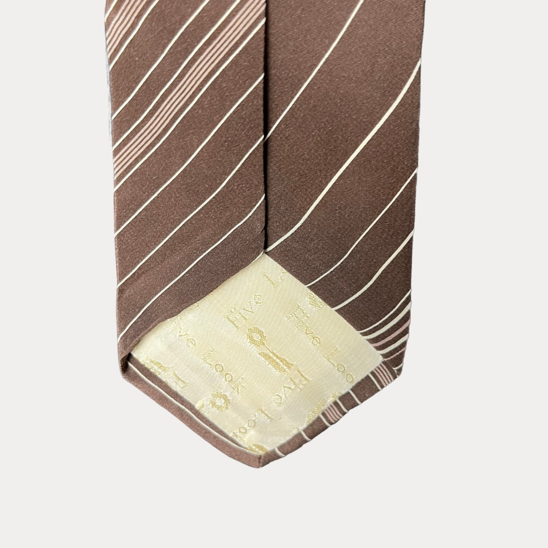 Striped necktie