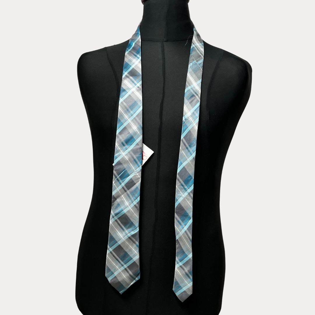 C&A Argyle silk necktie 7.5cm