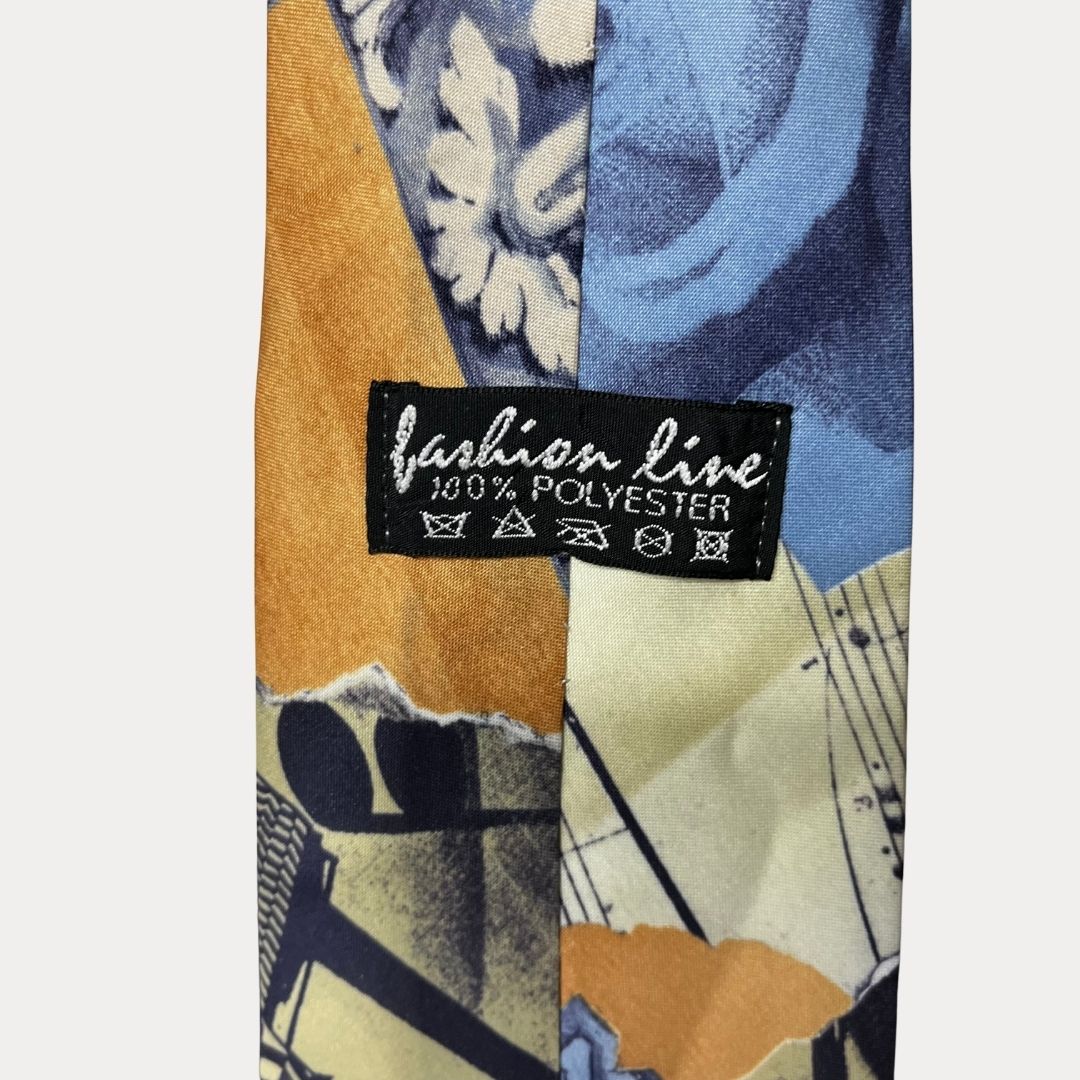 Fashion Line music print necktie