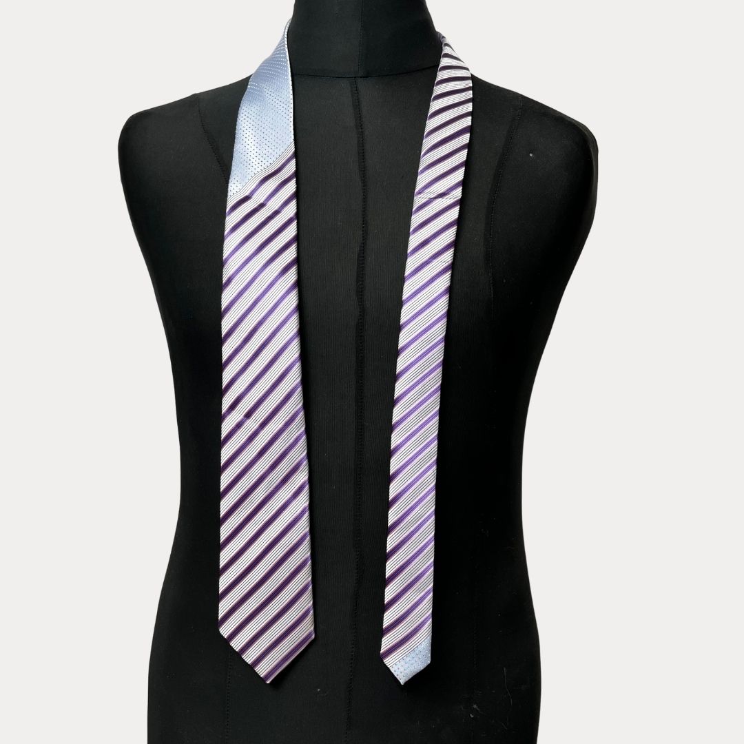 Gabrielle Paoletti striped necktie 7.5 cm