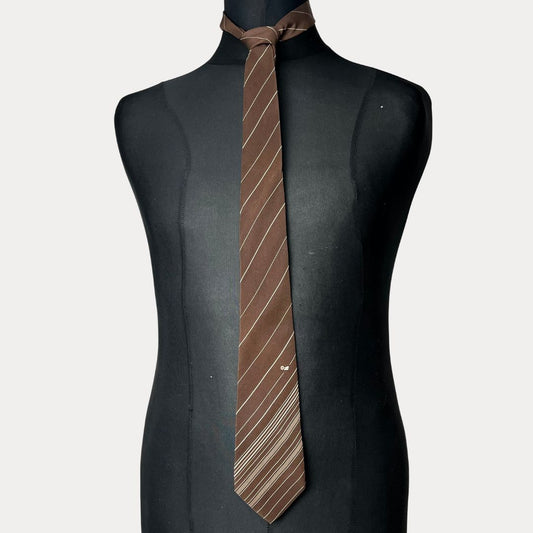 Striped necktie