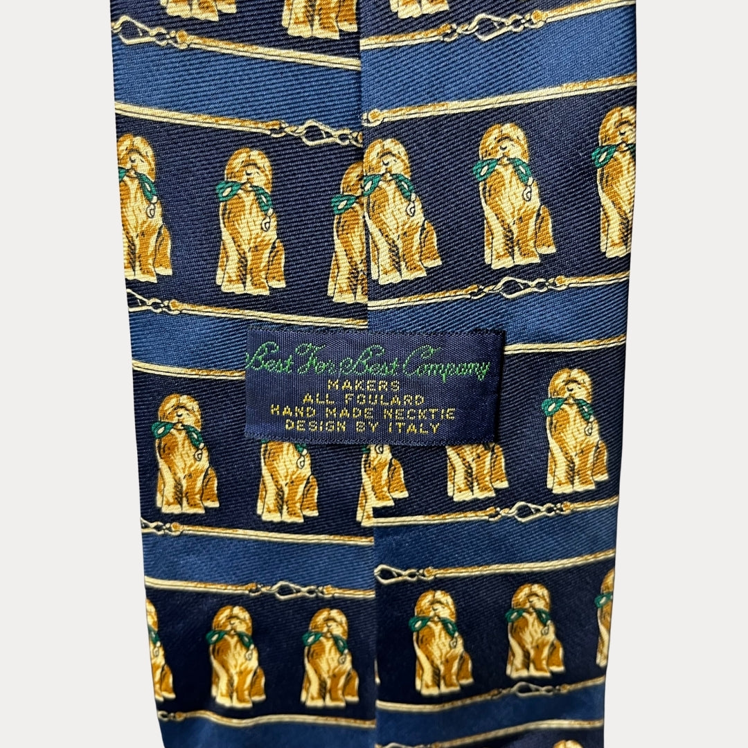 Best for Best dog pattern necktie 10 cm