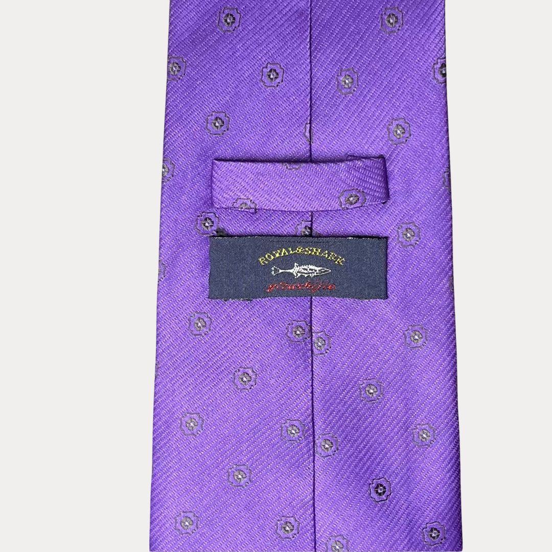 Royal Shark Purple necktie