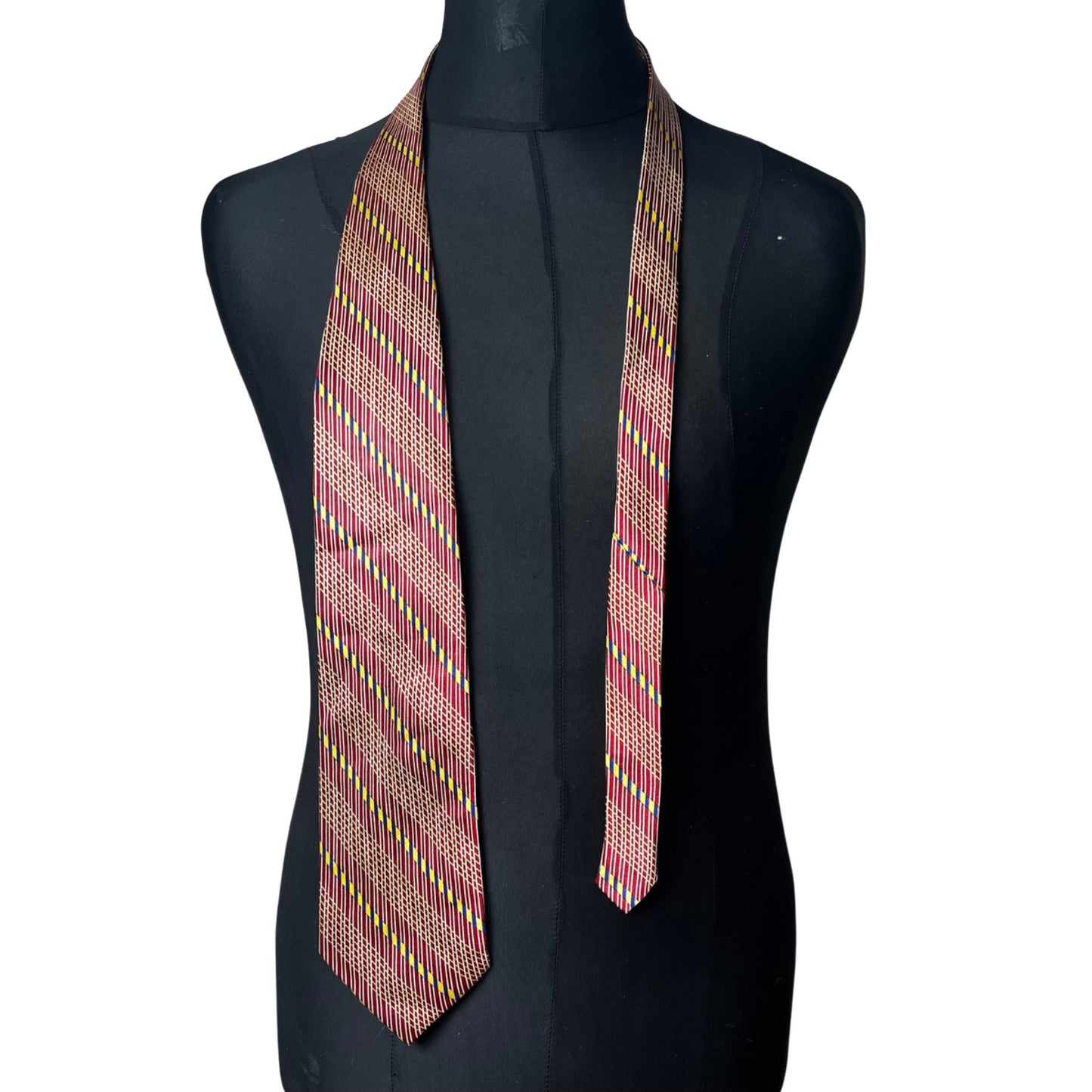 Striped necktie