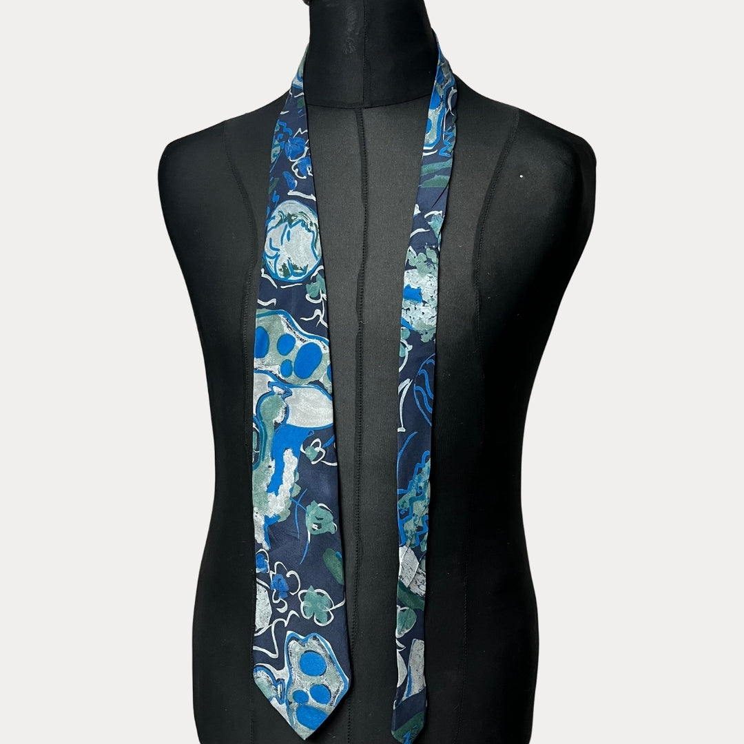 Silk necktie 9.5 cm