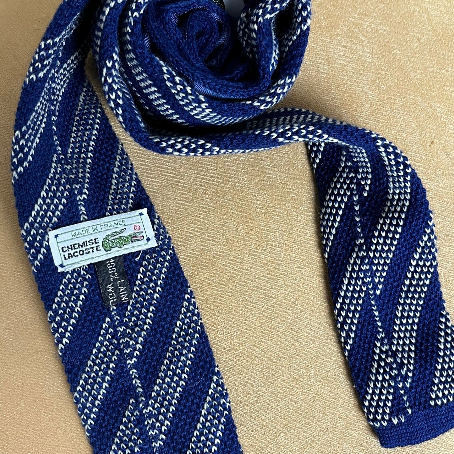 Lacoste knit square 6 cm necktie