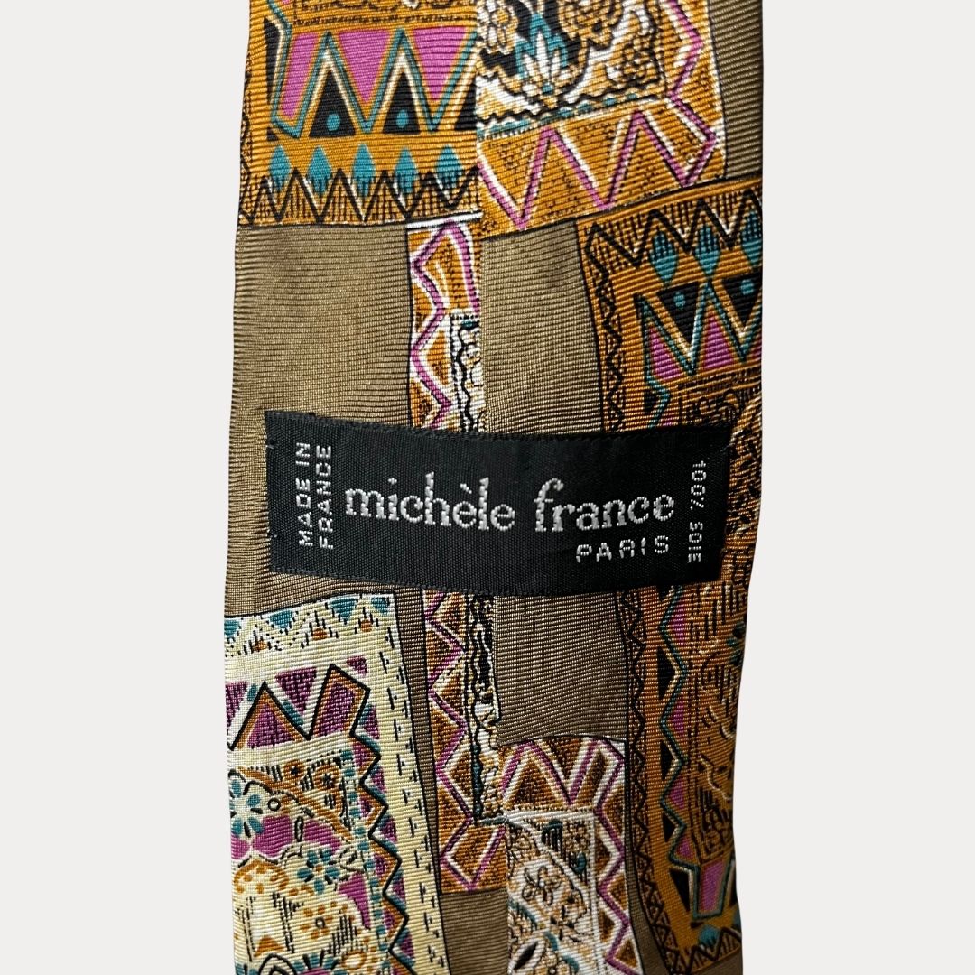 Michele France silk necktie