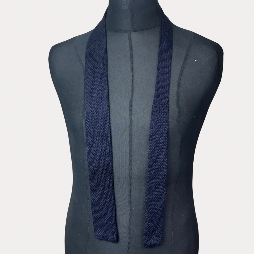 Navy Blue Knitted Necktie