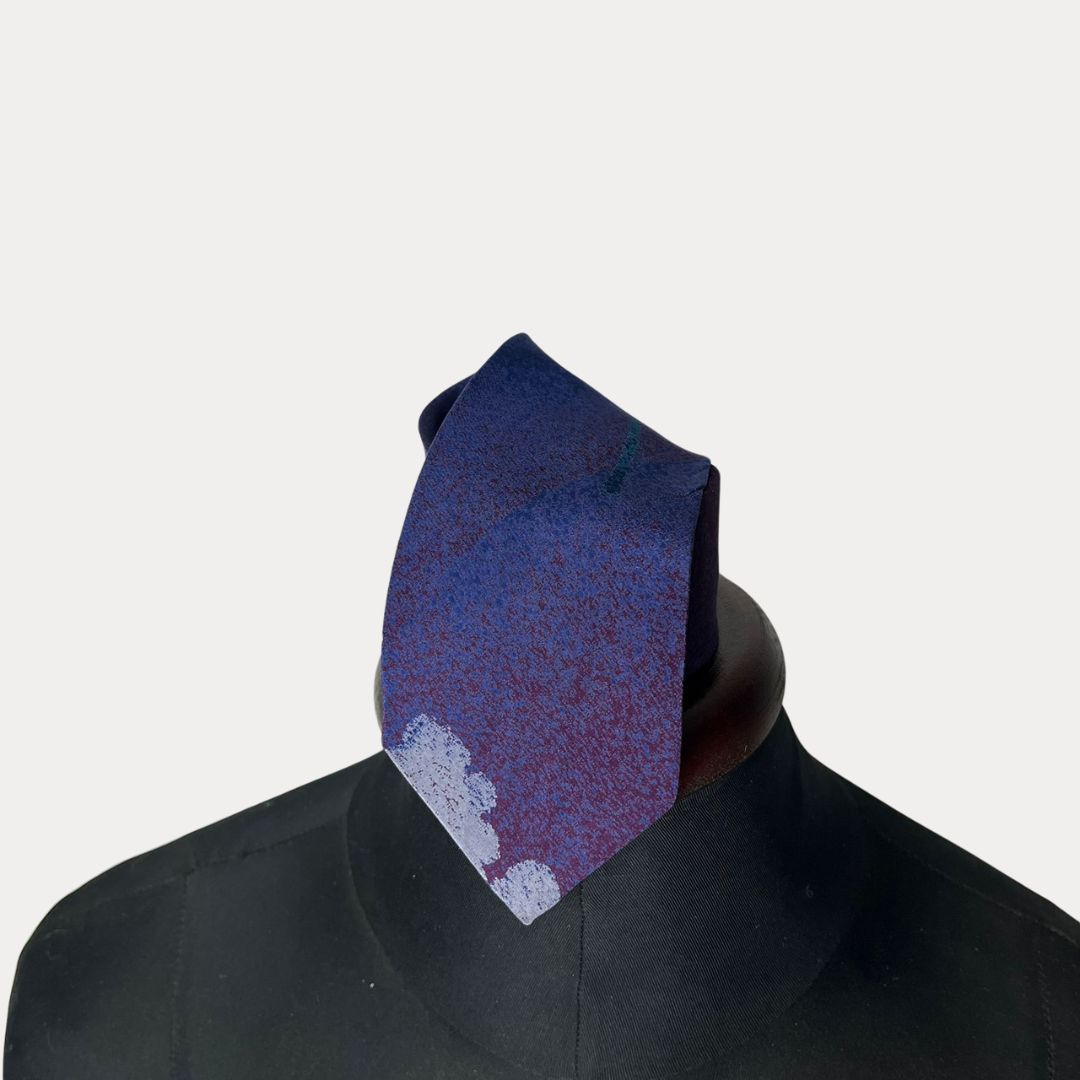 Purple abstract necktie