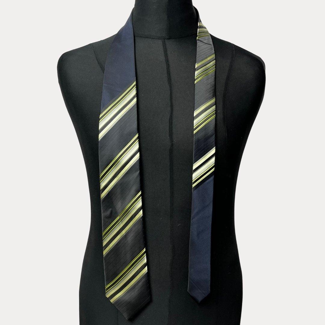 Striped necktie