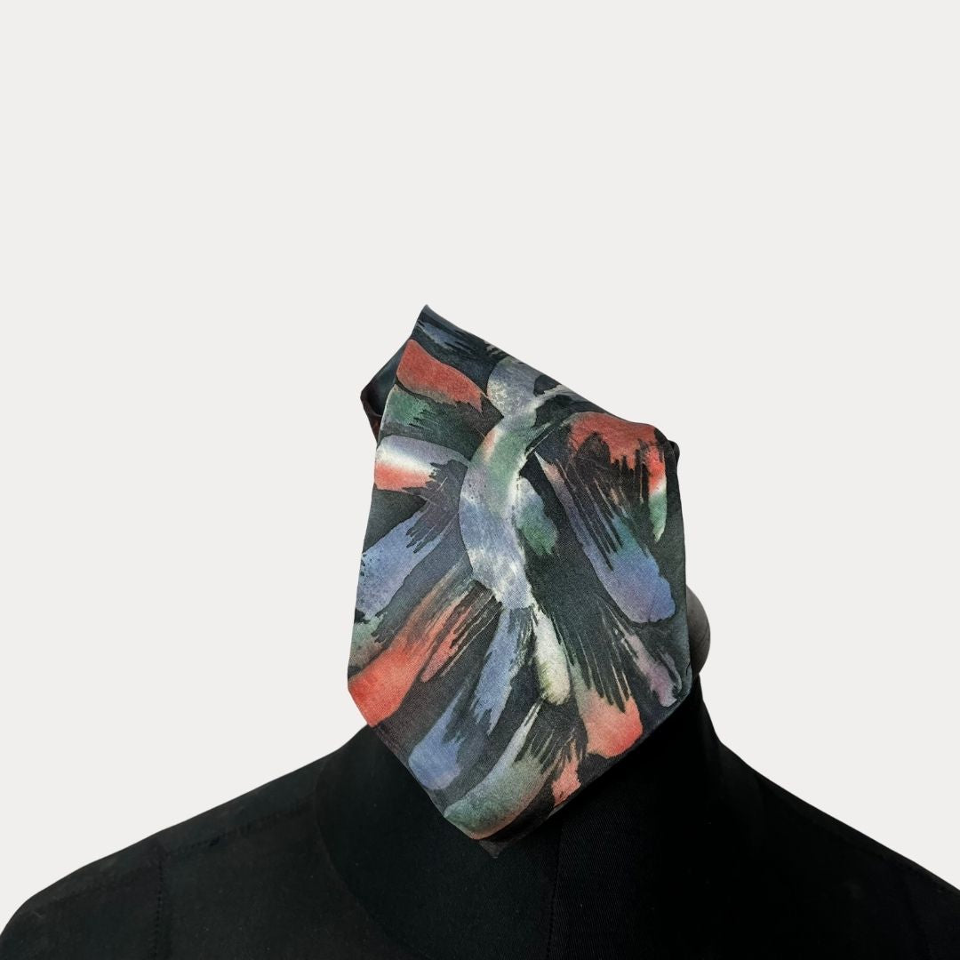 Abstract print necktie