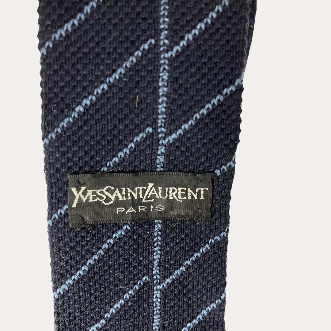 Vintage Yves Saint Laurent knit necktie 6.5 cm