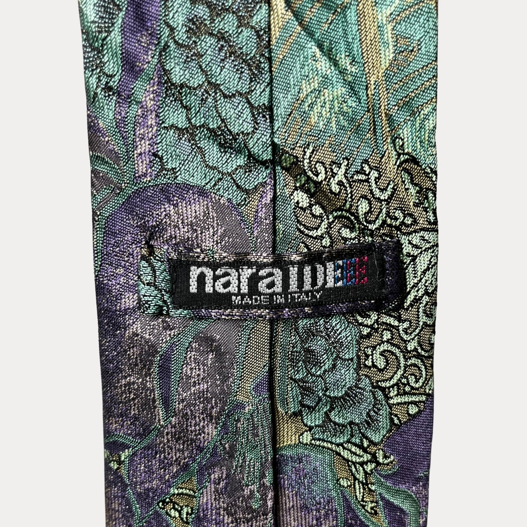 Naraide floral necktie 9cm