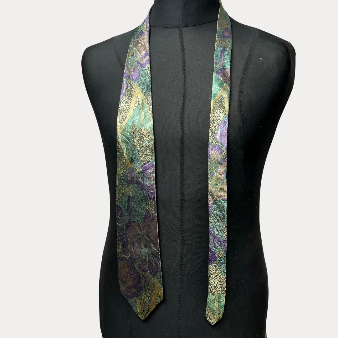 Naraide floral necktie 9cm