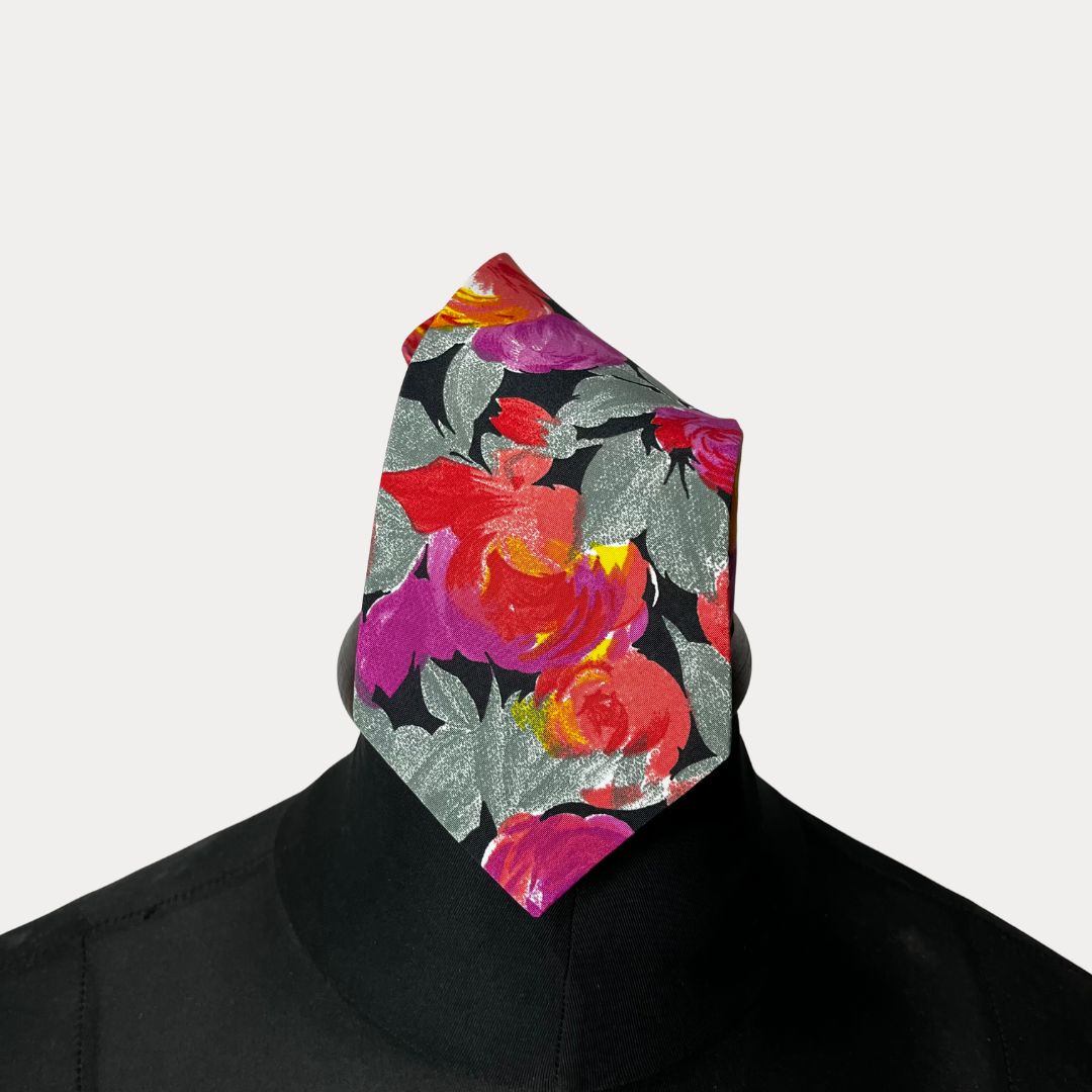 Silver City Floral Necktie