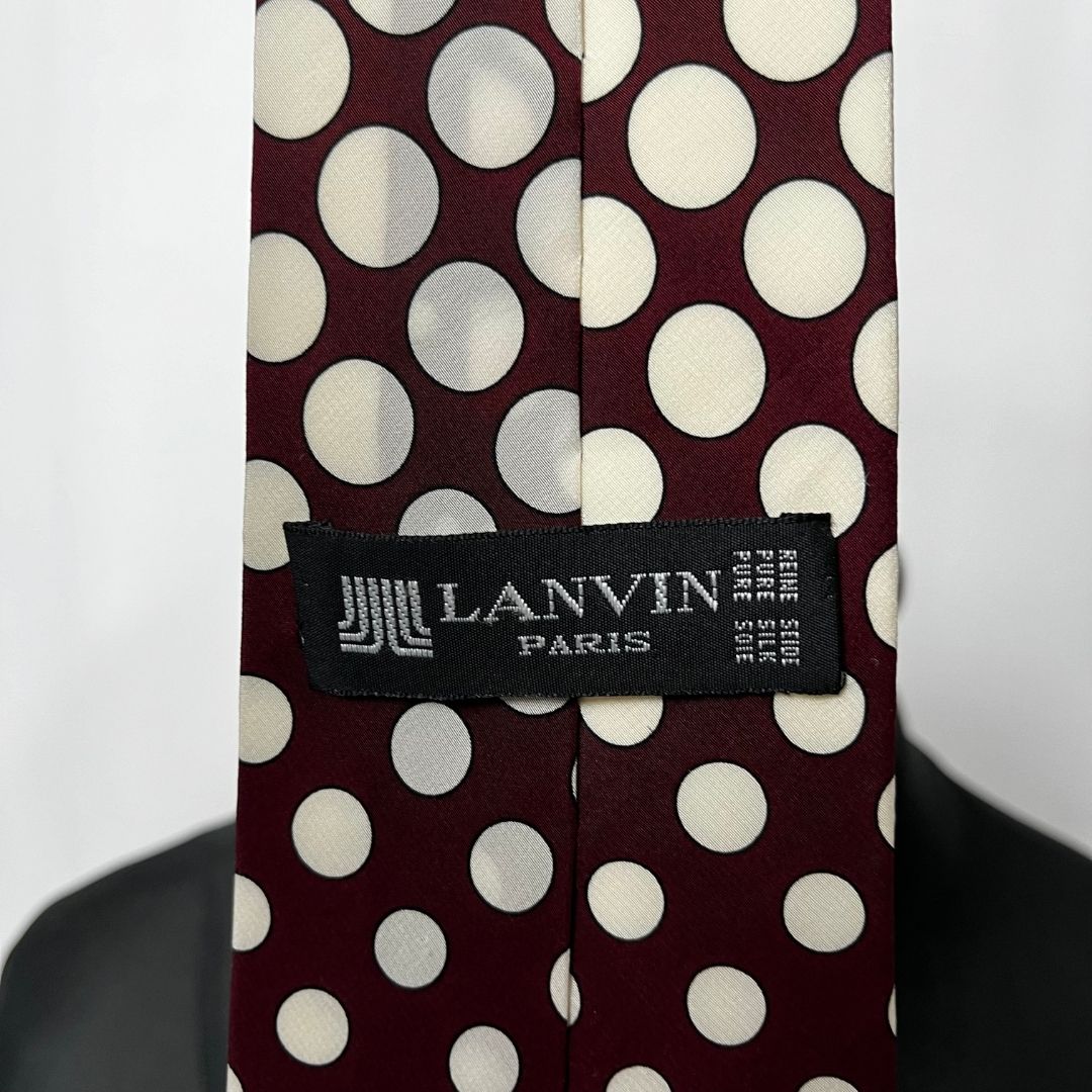 Lanvin Paris dotted necktie