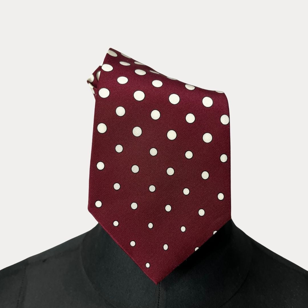 Lanvin Paris dotted necktie