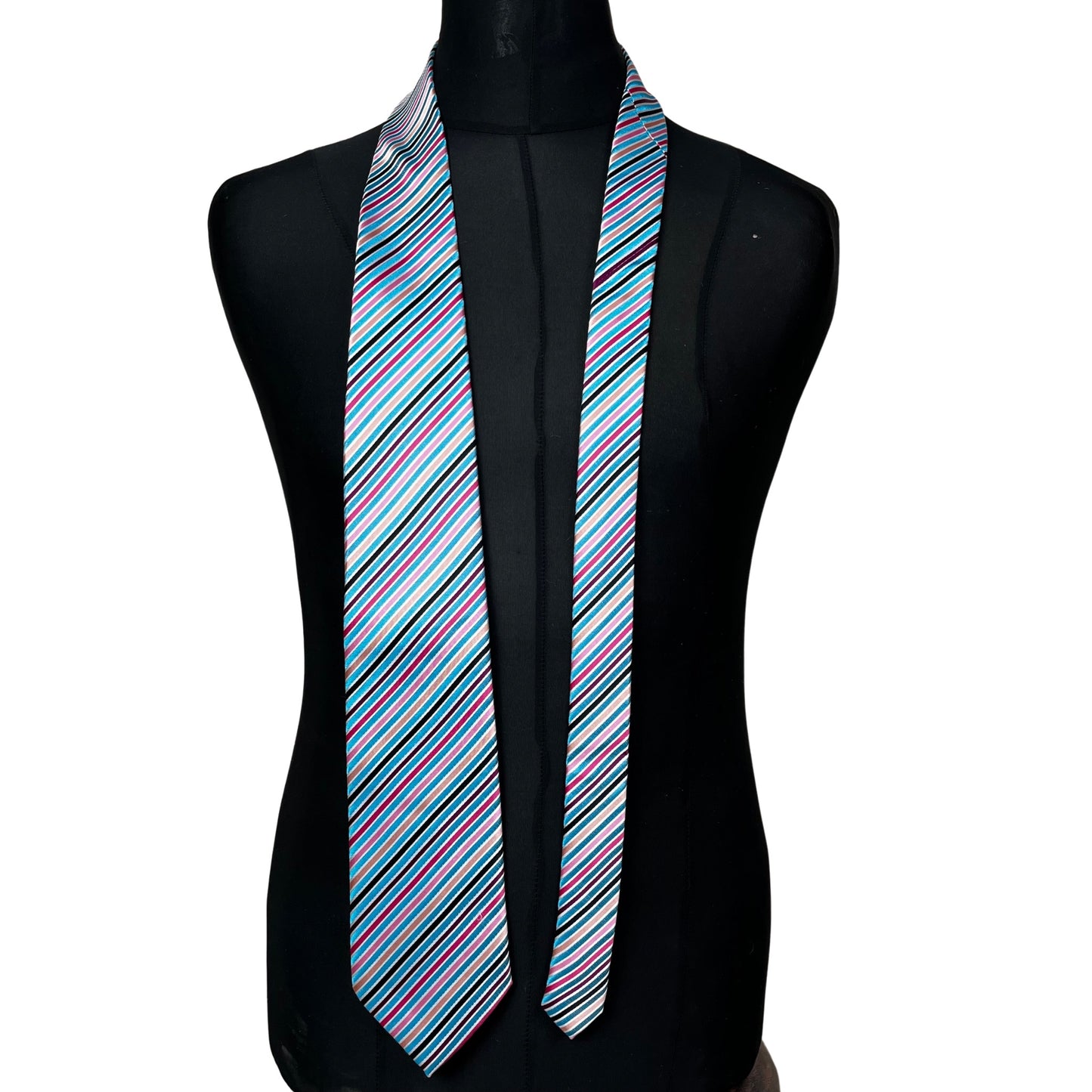 Striped necktie