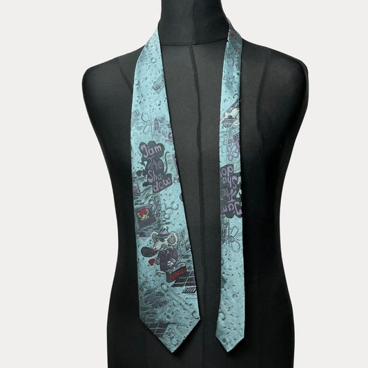 Mouse print necktie