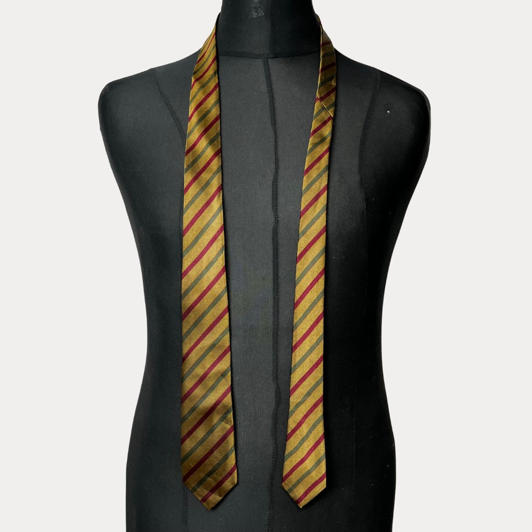 Daniel Striped silk blend necktie 6.5 cm