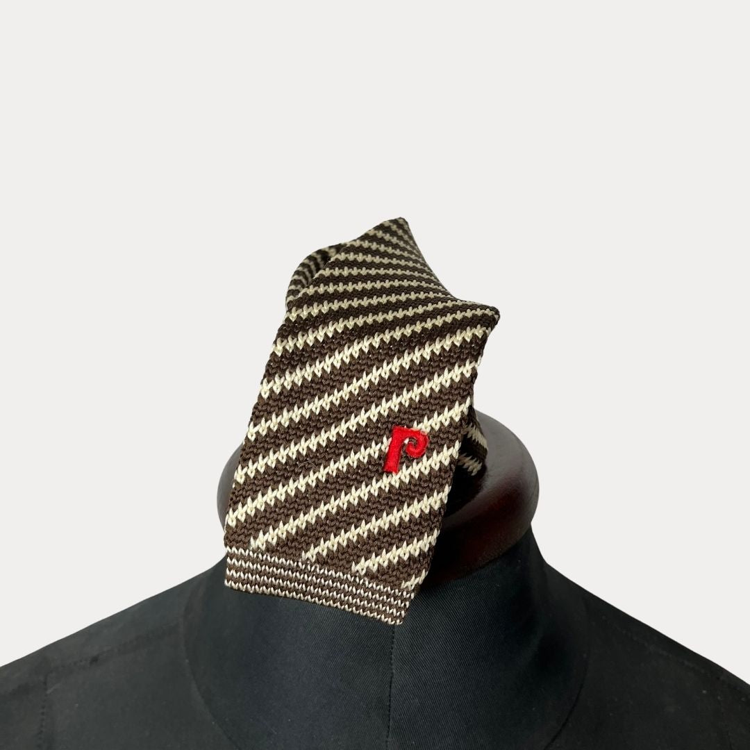 Prince knitted striped necktie 6 cm