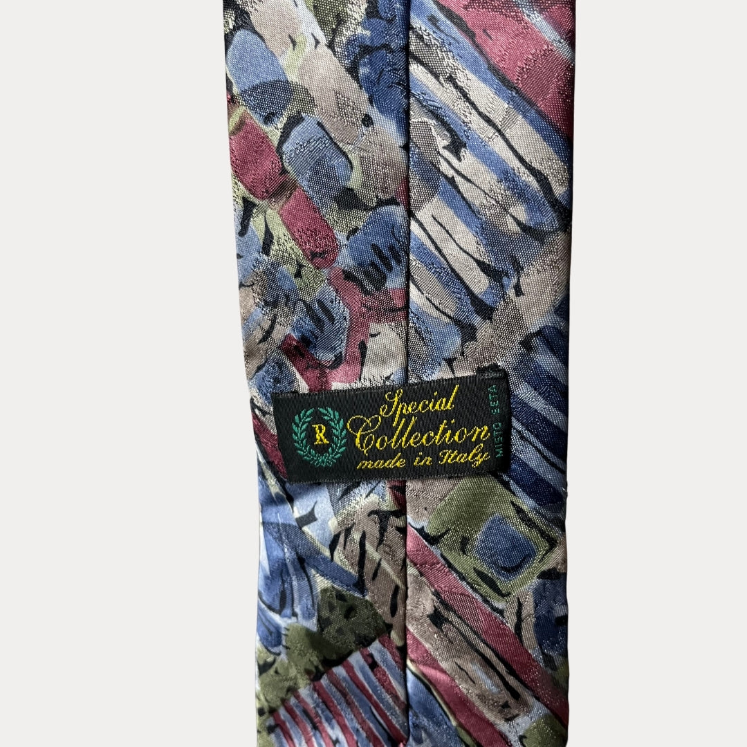 Silk blend necktie 9cm