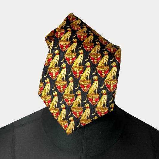 Cat pattern necktie