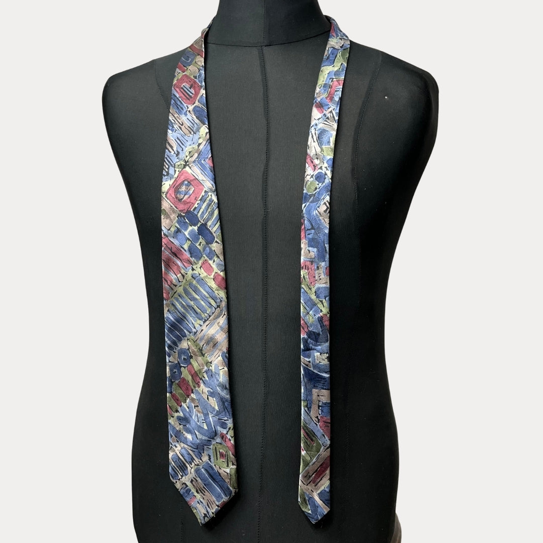 Silk blend necktie 9cm