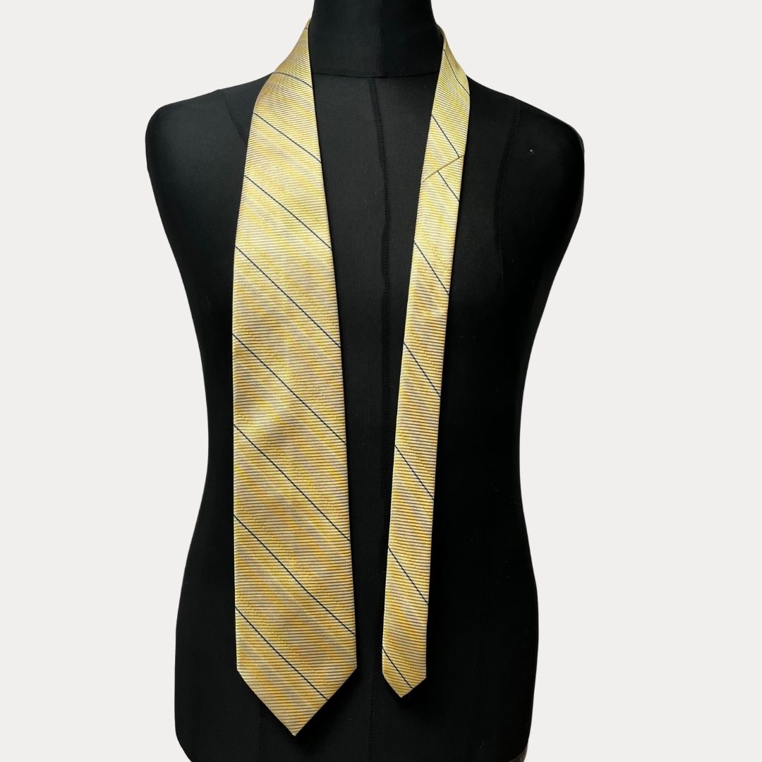 Striped necktie