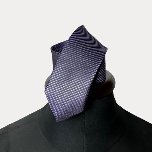 Striped necktie