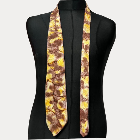 Abstract silk necktie