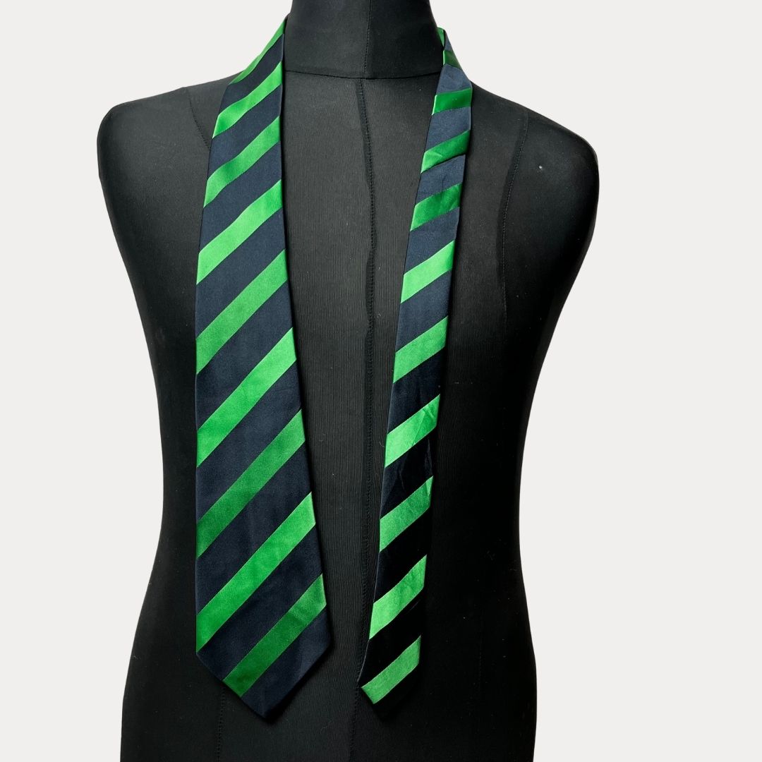 Striped necktie