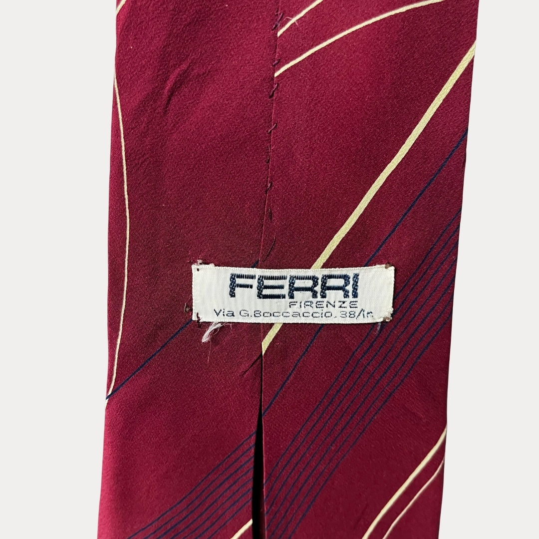 Ferri striped necktie 12 cm