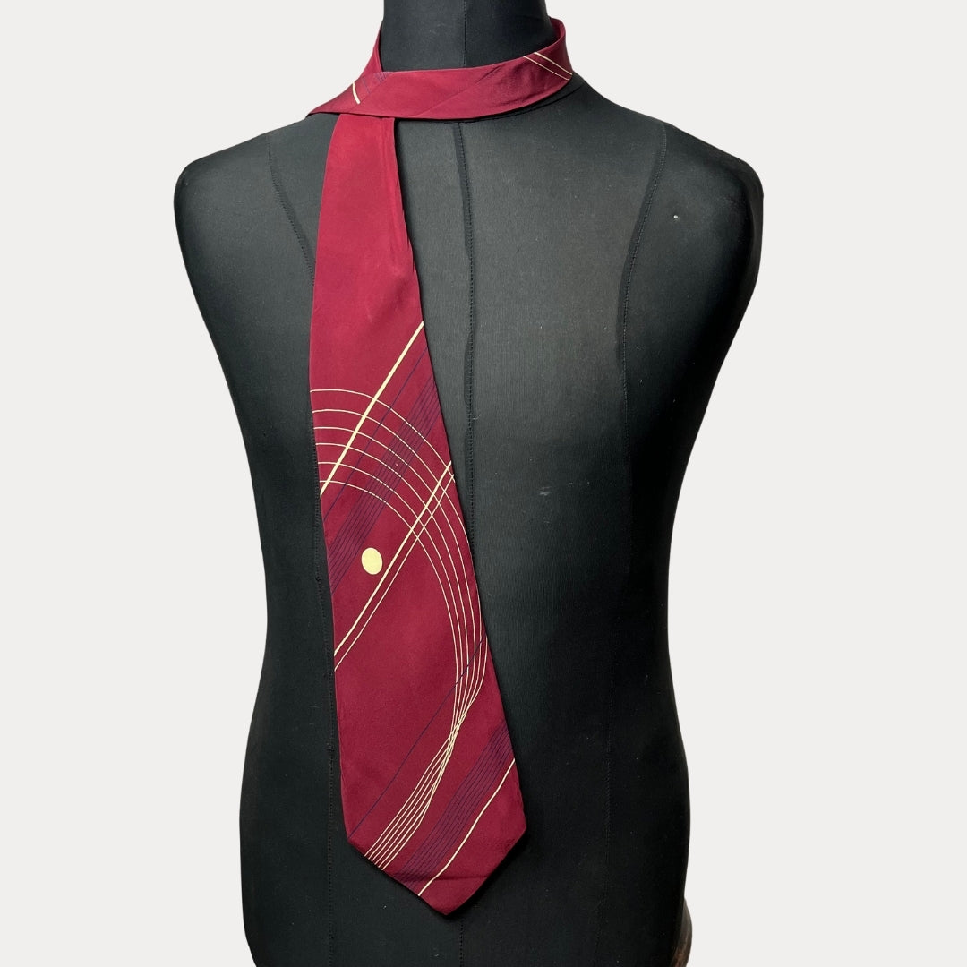 Ferri striped necktie 12 cm