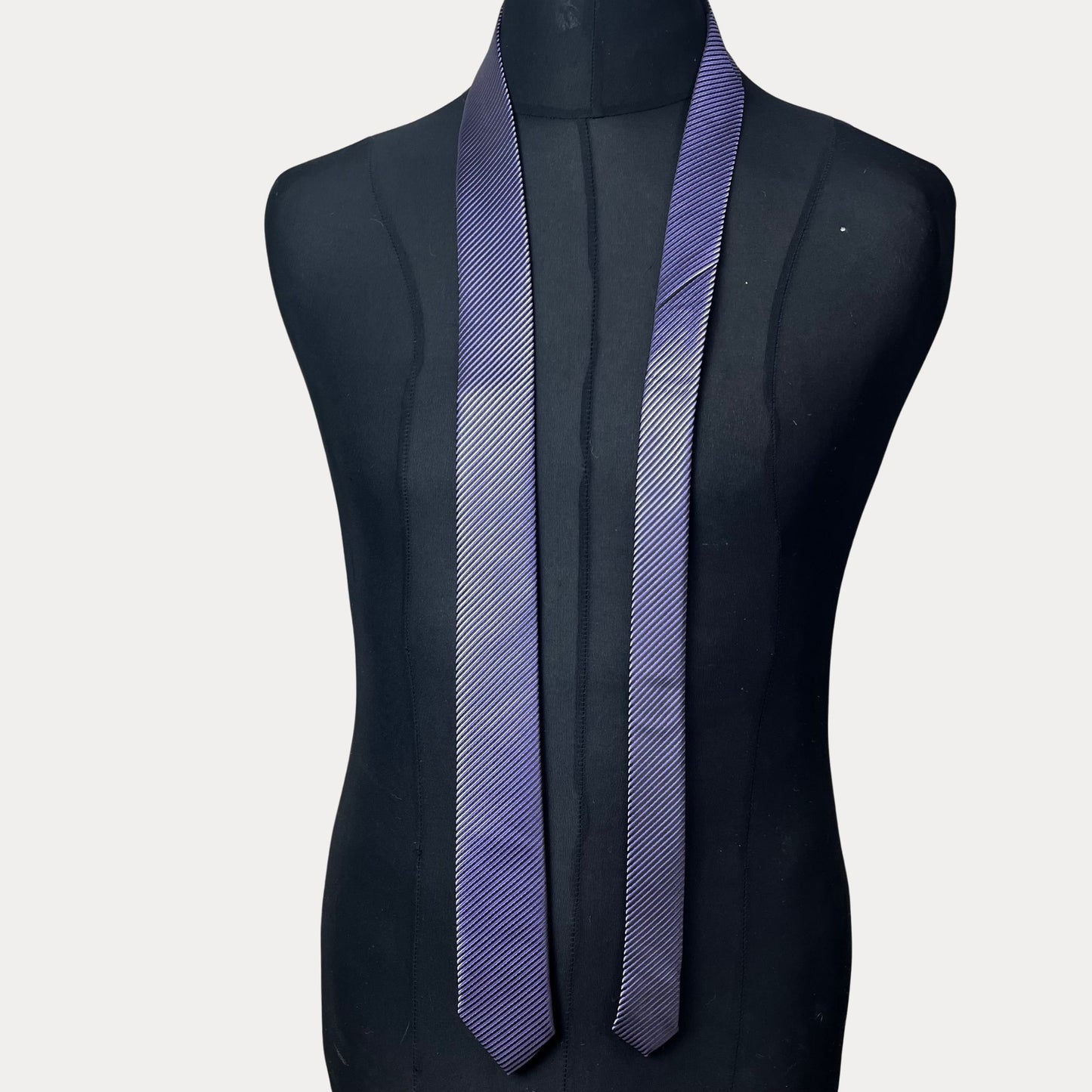 C&A Lavender striped necktie