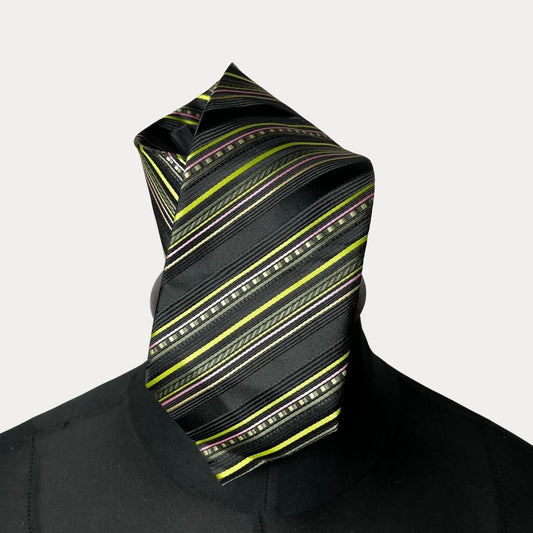 Striped necktie