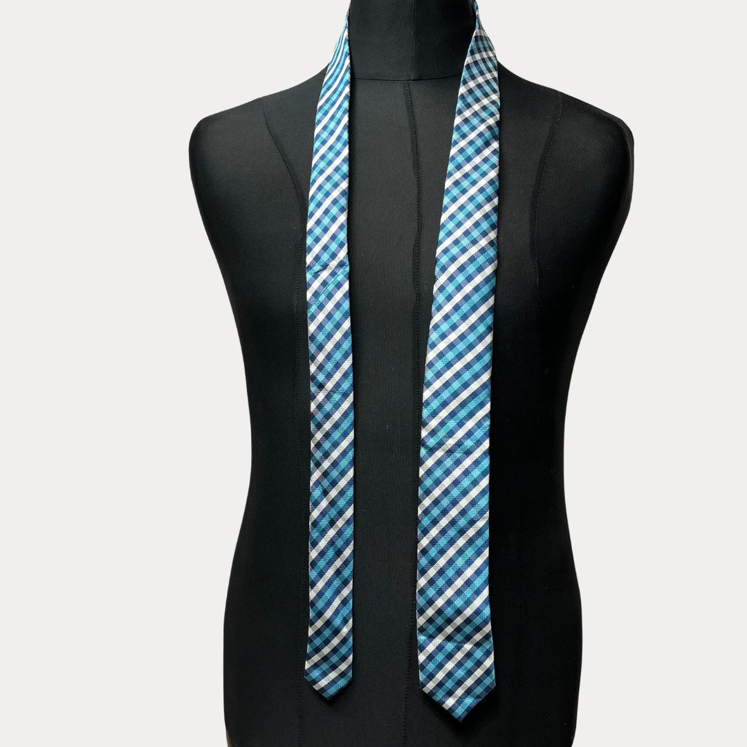 C&A Argyle slim necktie 6cm