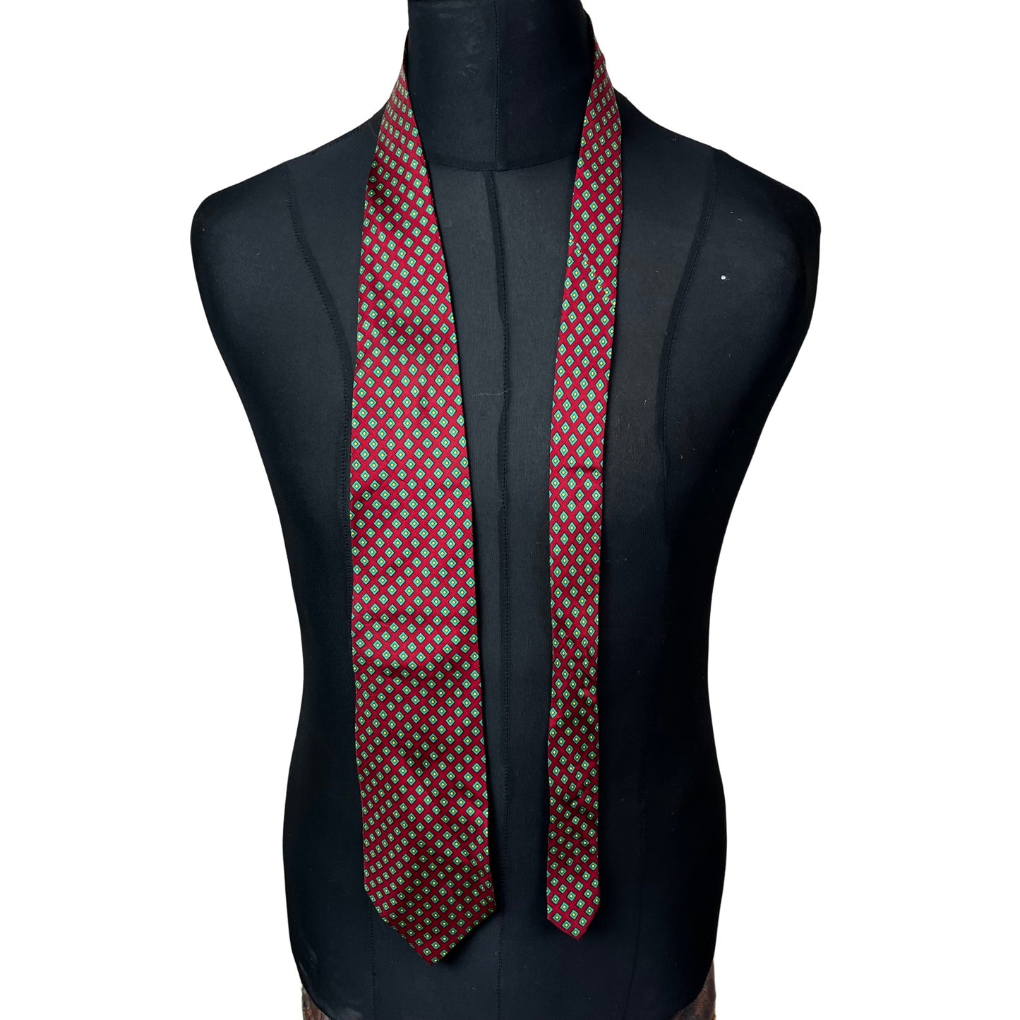 Pure silk necktie 10 cm