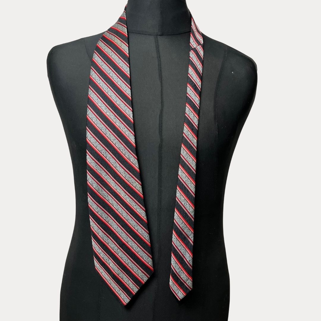 Pegasus striped necktie