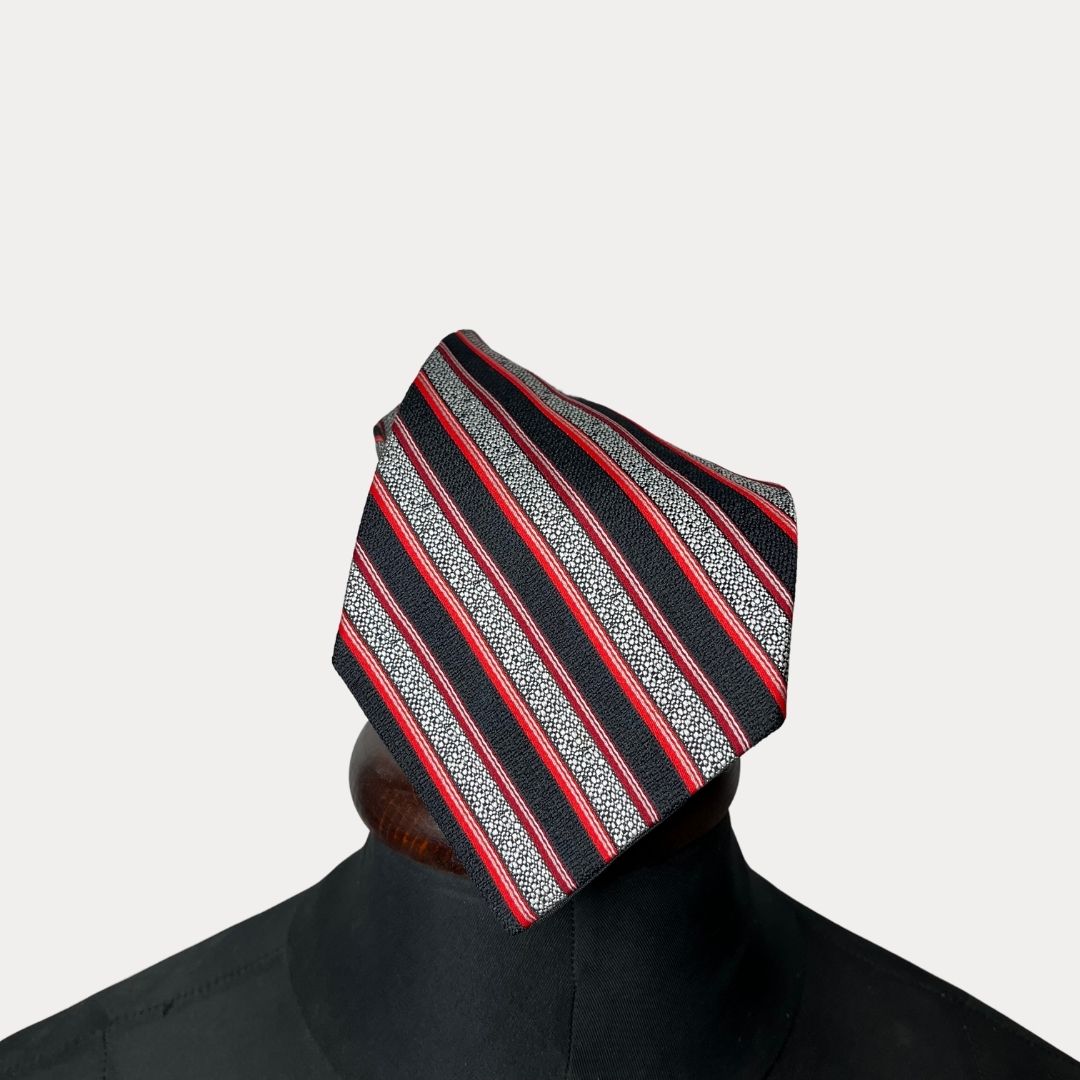 Pegasus striped necktie