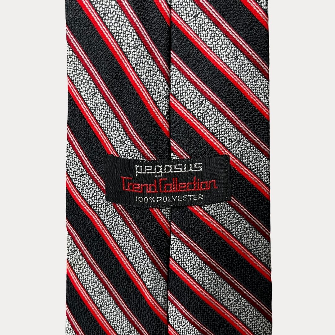 Pegasus striped necktie