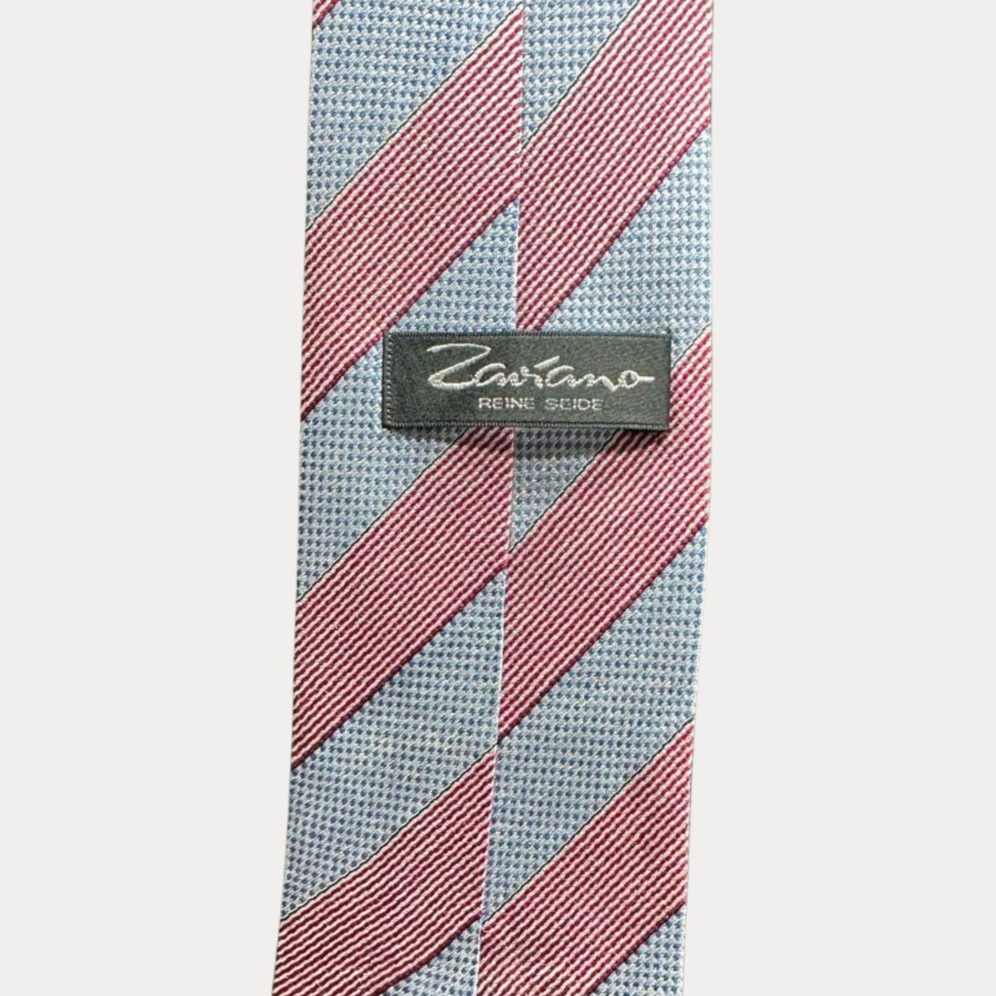 Striped silk necktie