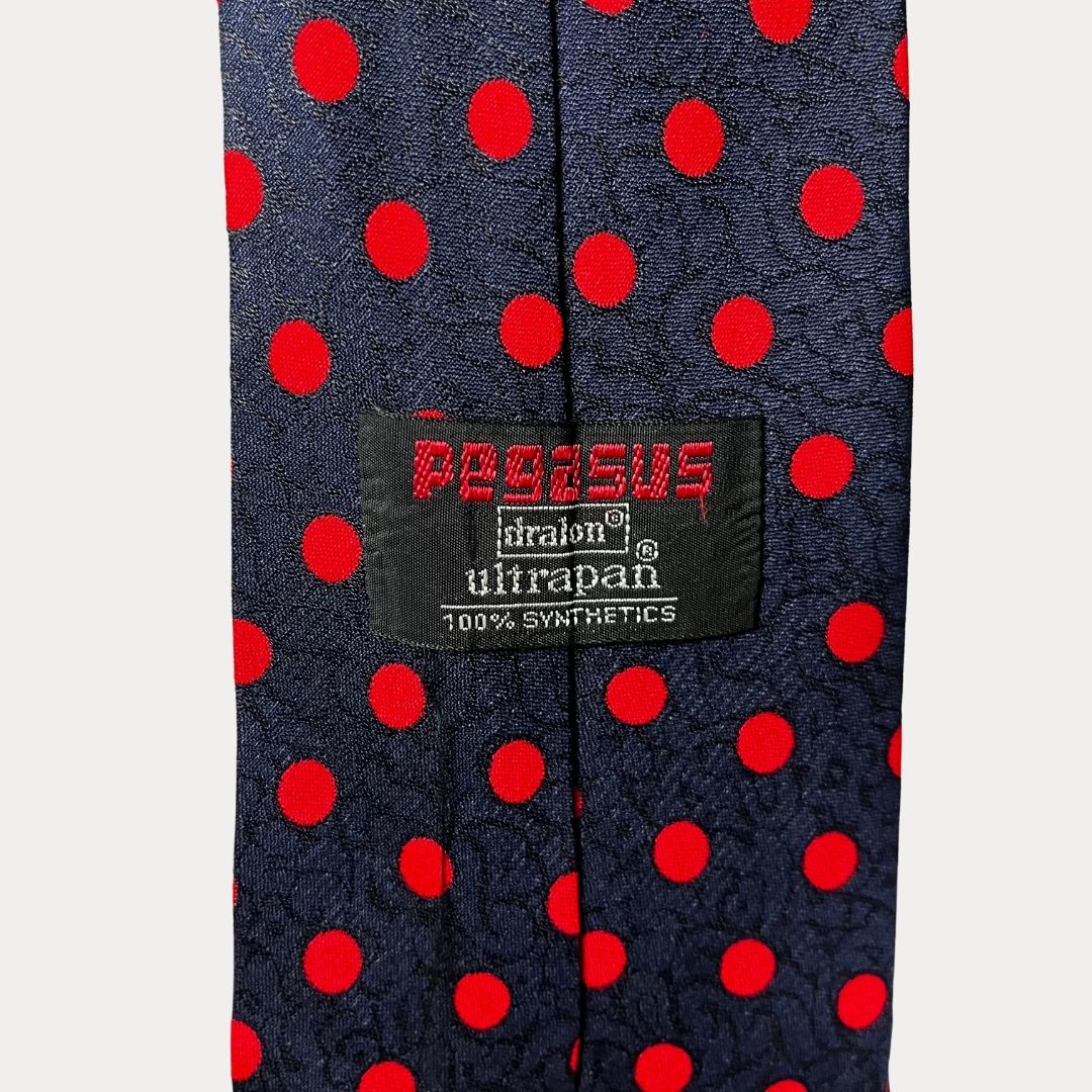 Pegasus dotted necktie