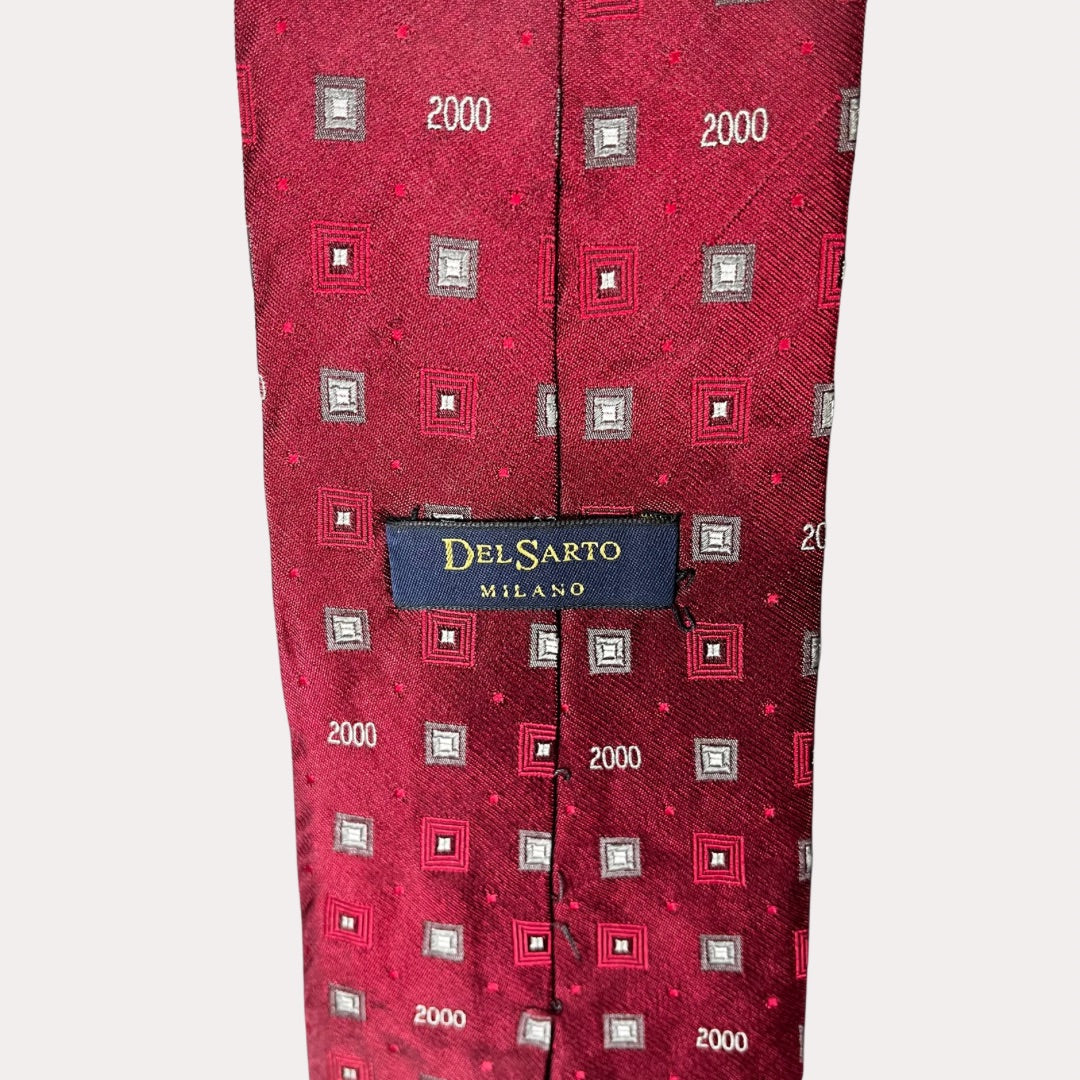 Del Sarto Red Tie 10cm