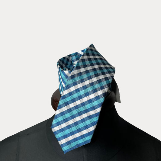 C&A Argyle slim necktie 6cm