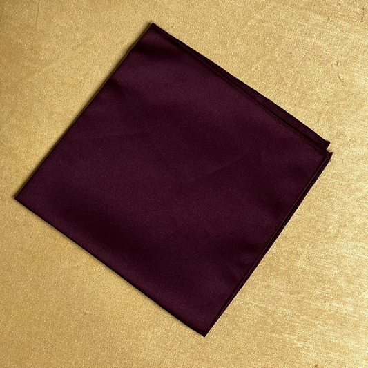 Burgundy pocket square