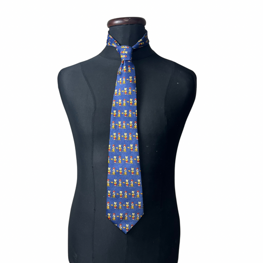 Golfing Teddy Bear Tie 10 cm