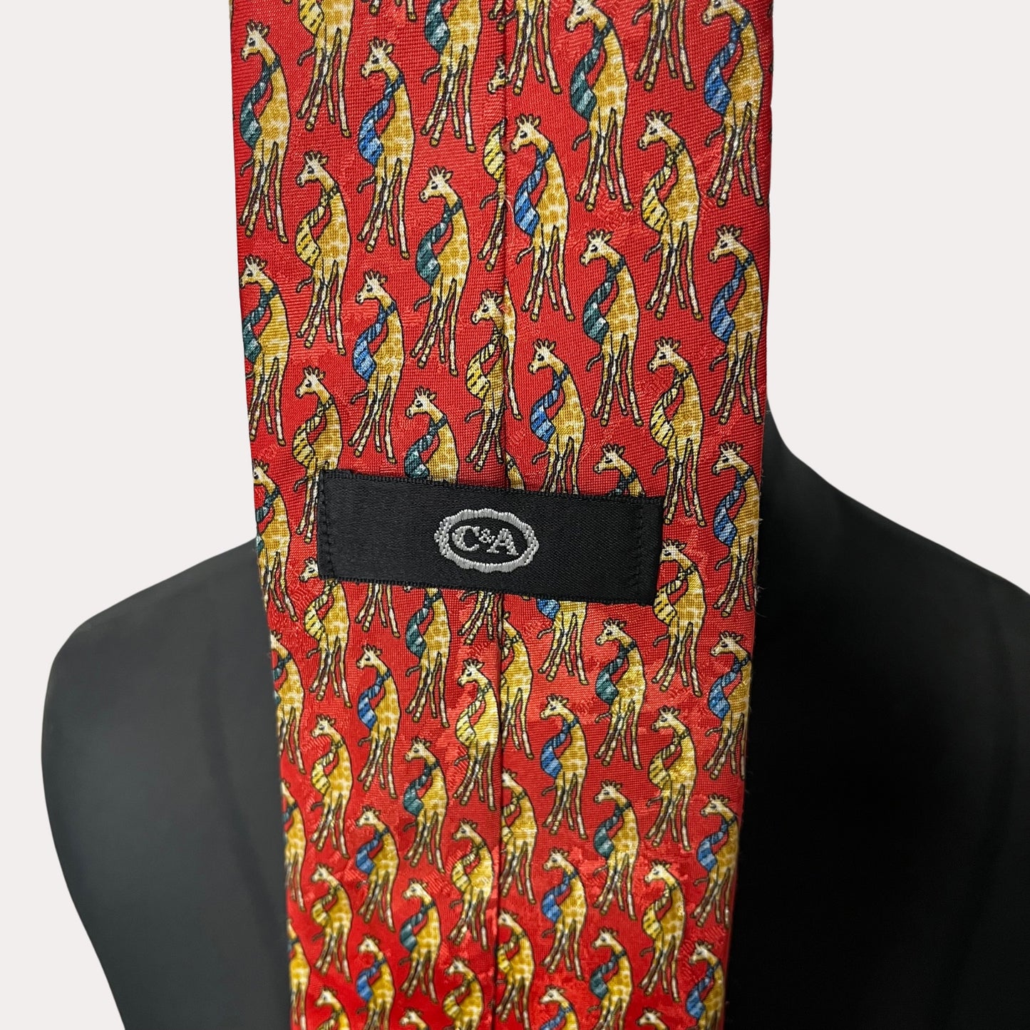 C&A Giraffe pattern necktie 10cm